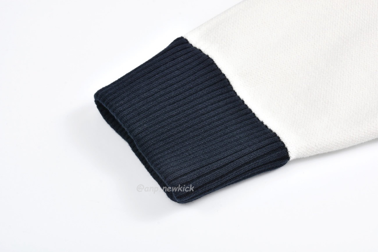 Louis Vuitton Knitted Cotton Sailor Blouson White Navy (3) - newkick.org